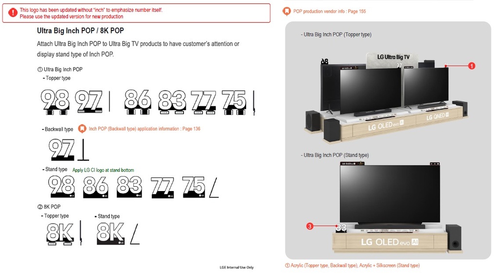 OLED 83" Stand